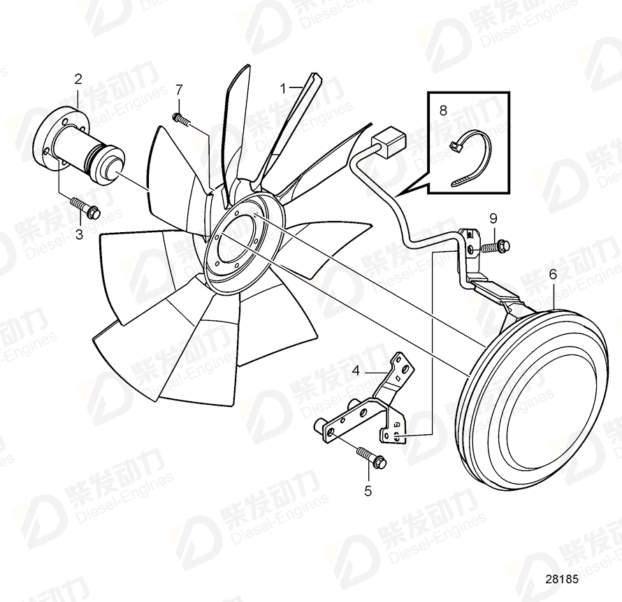 VOLVO Adapter 21757563 Drawing